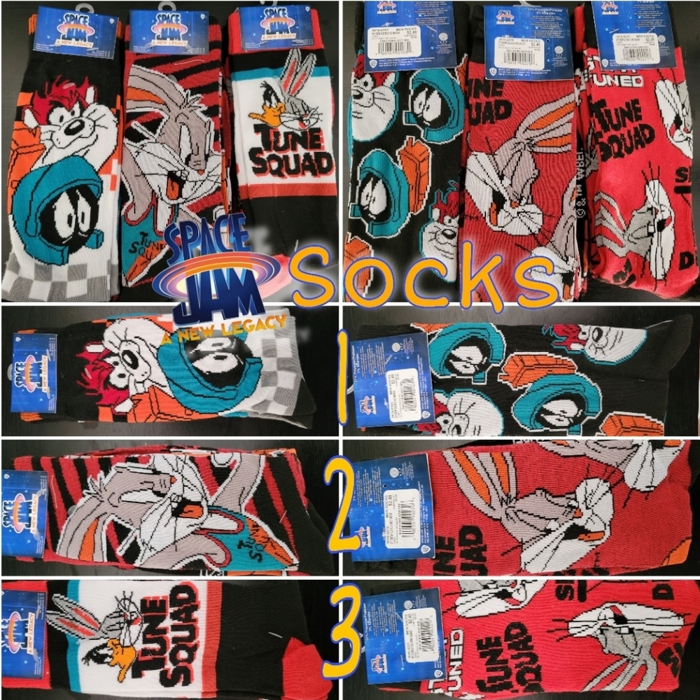 SPACE JAM socks 2 pack